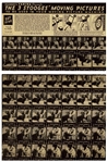 ''The 3 Stooges Moving Picture Machine'' Made by Pillsbury Farina -- Unassembled Cardboard Slide Projector Includes 49 Slides From ''False Alarms'' -- Missing Last 7 Slides, Else Very Good